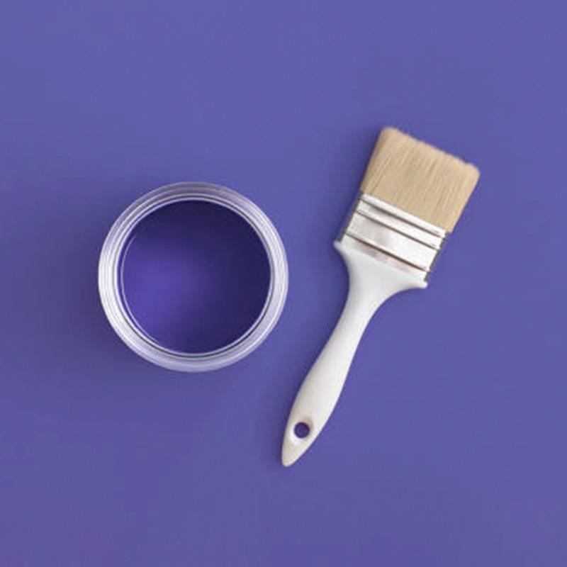 Imagen de pincel y pintura azul